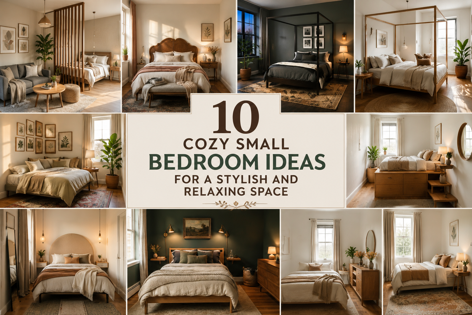 10 Cozy Small Bedroom Ideas for a Stylish and Relaxing Space